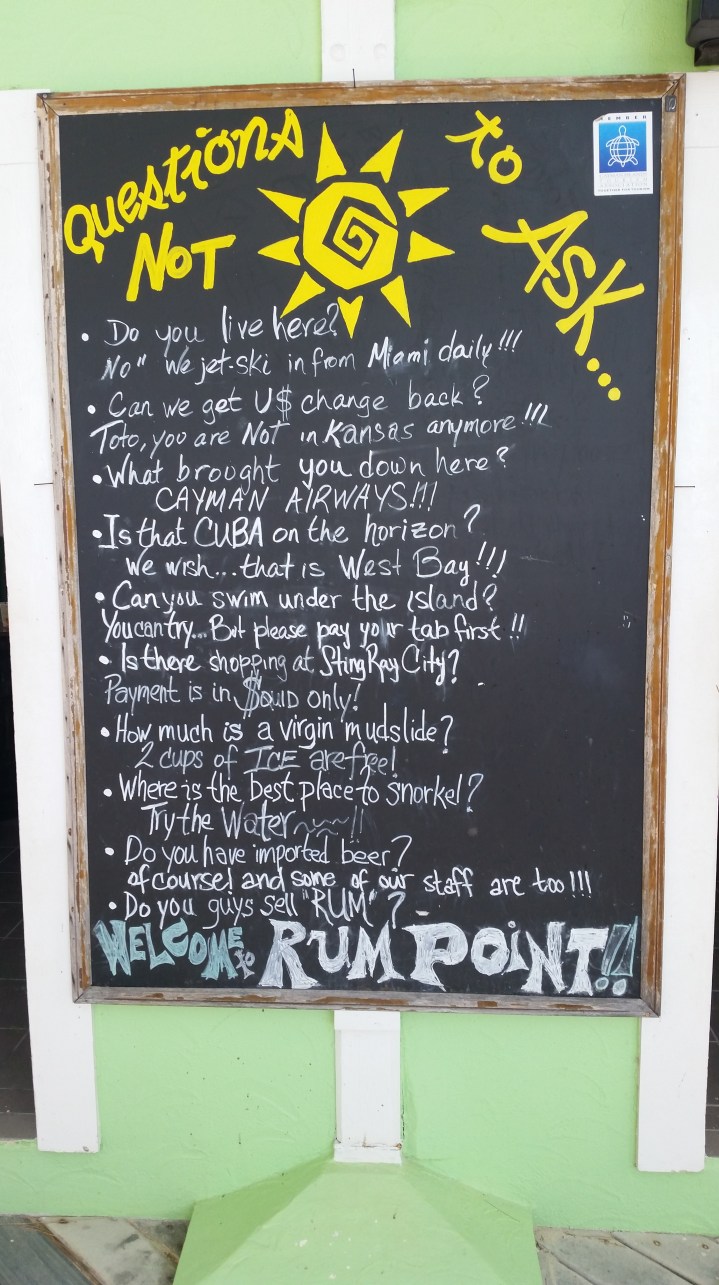 Placa em Rum Point - Grand Cayman