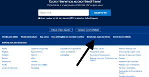 Serviço de apoio ao cliente Booking.com