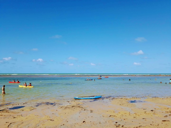 Maré baixa na Praia do Mucugê, Arraial d'Ajuda, Porto Seguro BA