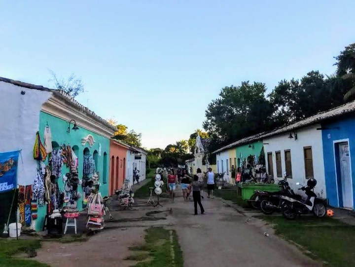 Rua do centro histórico de Porto Seguro BA