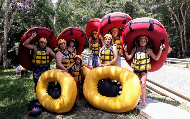 Boia-cross no Rio Taquaral em São Miguel Arcanjo SP