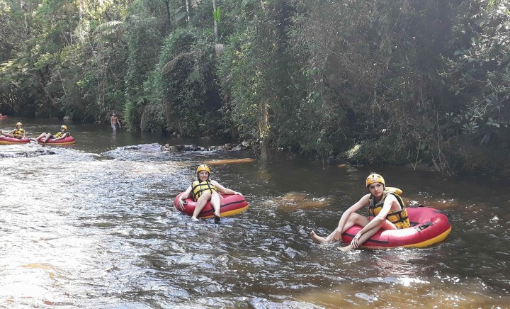 Boia-cross no Rio Taquaral em São Miguel Arcanjo SP
