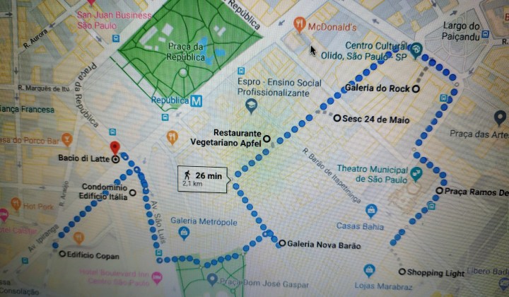 Roteiro a pé - Centro de São Paulo